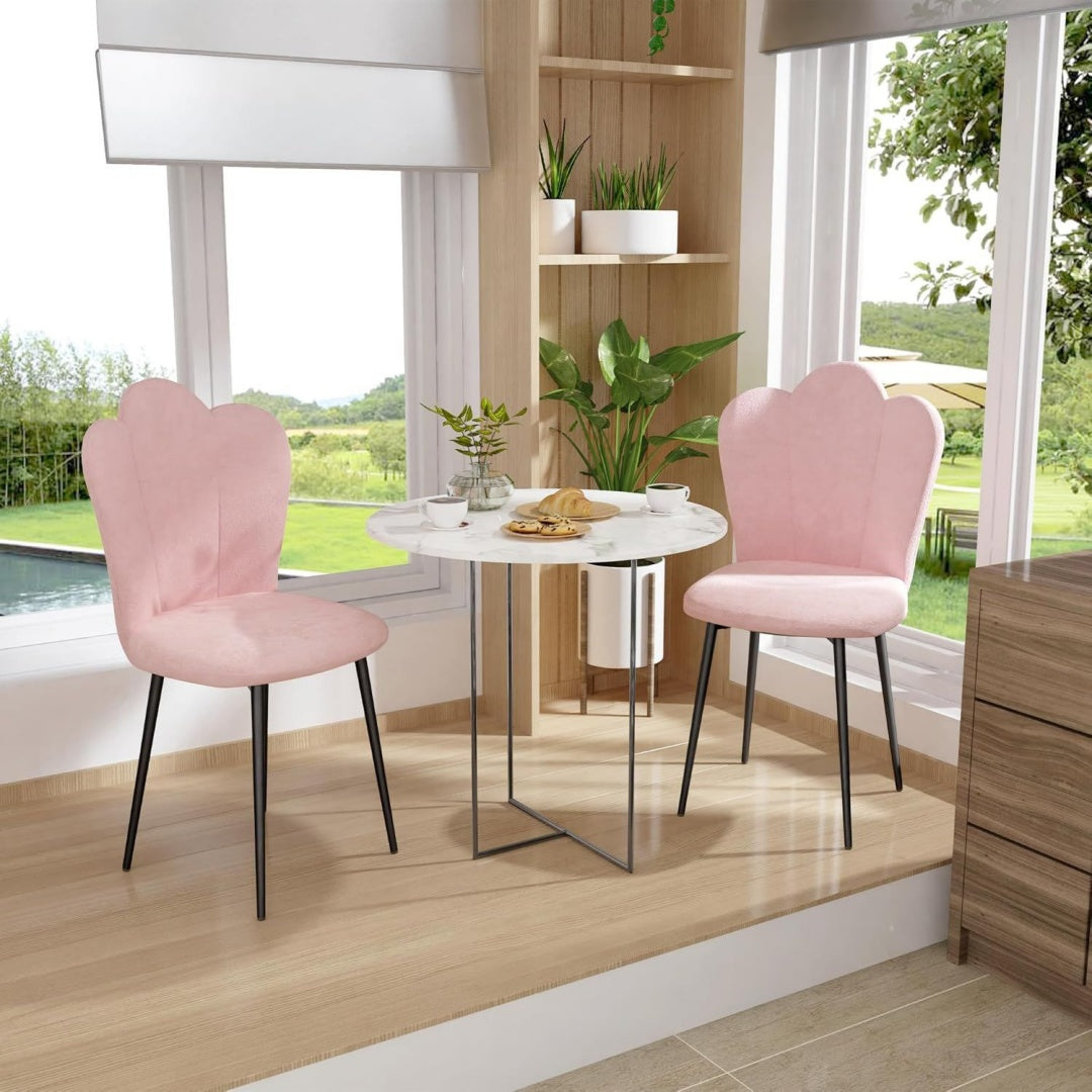 Arredo per soggiorno con braccioli struttura in metallo rosa