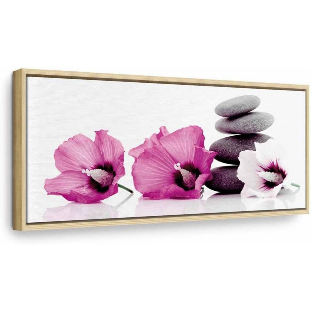Mobile funzionale murando Quadro Moderno Cornice Nera, naturale