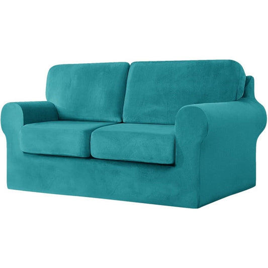 con braccioli divano confortevole rivestimento in velluto