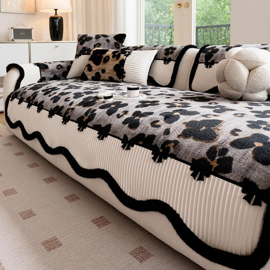 Divano da soggiorno Copertura Divano Peluche Forma Coniglio, grigio