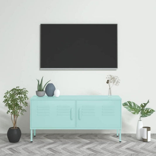 Console porta TV regolabile con ripiani nero
