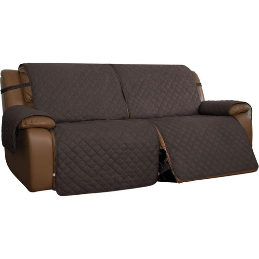 Divano confortevole reclinabile con poggiapiedi beige