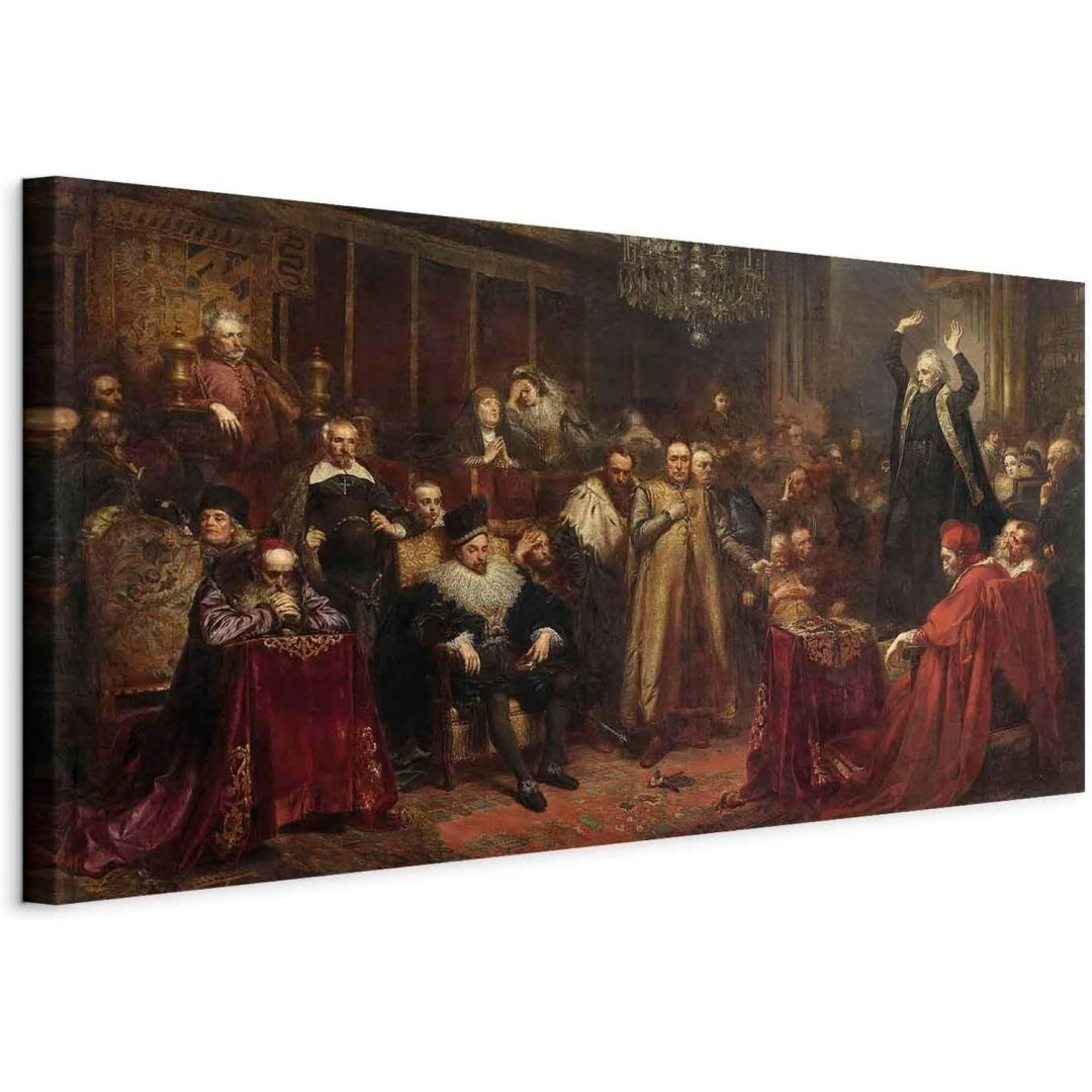 Poster e stampe murando Quadro Moderno Acustico Soggiorno, oro